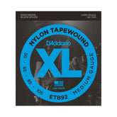 D'Addario XL Nylon Tapewound Bass Guitar String Set Medium